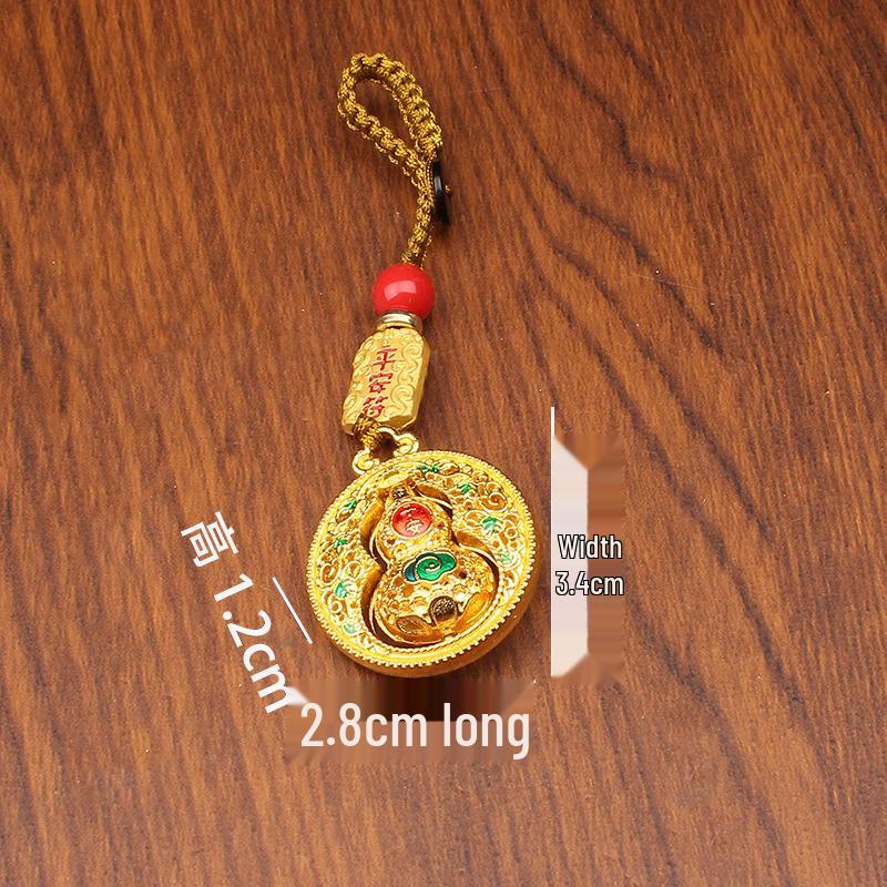 Fu Character Gourd Keychain Pendant - Unisex Style, Fu Lu Gift, Car Key Decoration