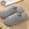 Four Seasons Cotton Linen Indoor Slippers - Thick-Soled, Unisex and Comfortable for Spring, Summer, and Autumn.