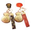 Gold Foil Pendant Keychain Charms - Lucky Bag Gifts
