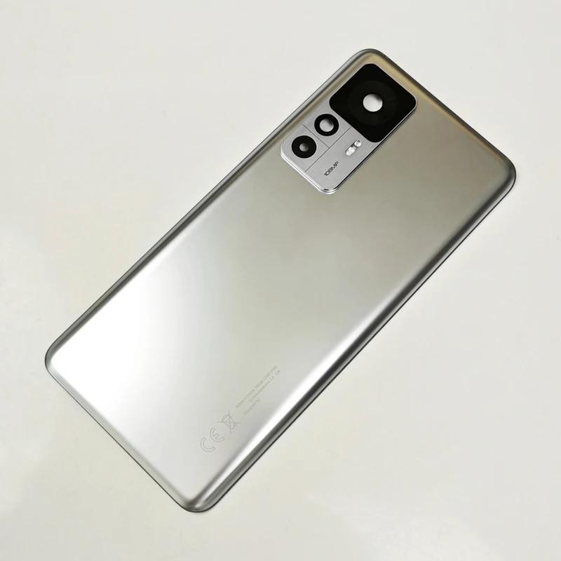 MI 12T A+ Back Glass Cover Door For Xiaomi 12T Pro 5G Replacement Battery, Rear Housing Cover Mi12T With Camera Lens