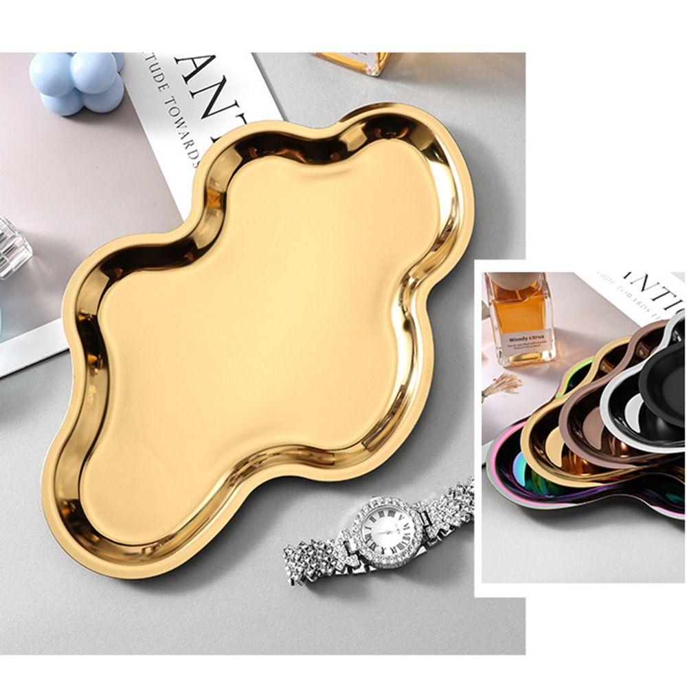 Rust-proof Key Serving Plate Modern Design Decorative Tray  Bathroom Counter