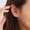 [Sears] Sears 0.2ct Natural Diamond K18PG Pink Gold Diamond Pair Earrings se56-0001-k18pg
