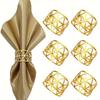 High Grade Shiny Metal Hollow Triangle Napkin Rings Napkin Clasps Are Suitable For Catering, Anniversary, Wedding, Birthday, Valentine's Day Gift