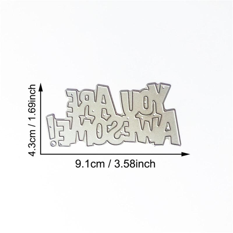 Metal Die Cuts Happy Birthday Card Embossing DIY Photo Album Template Mold Decor