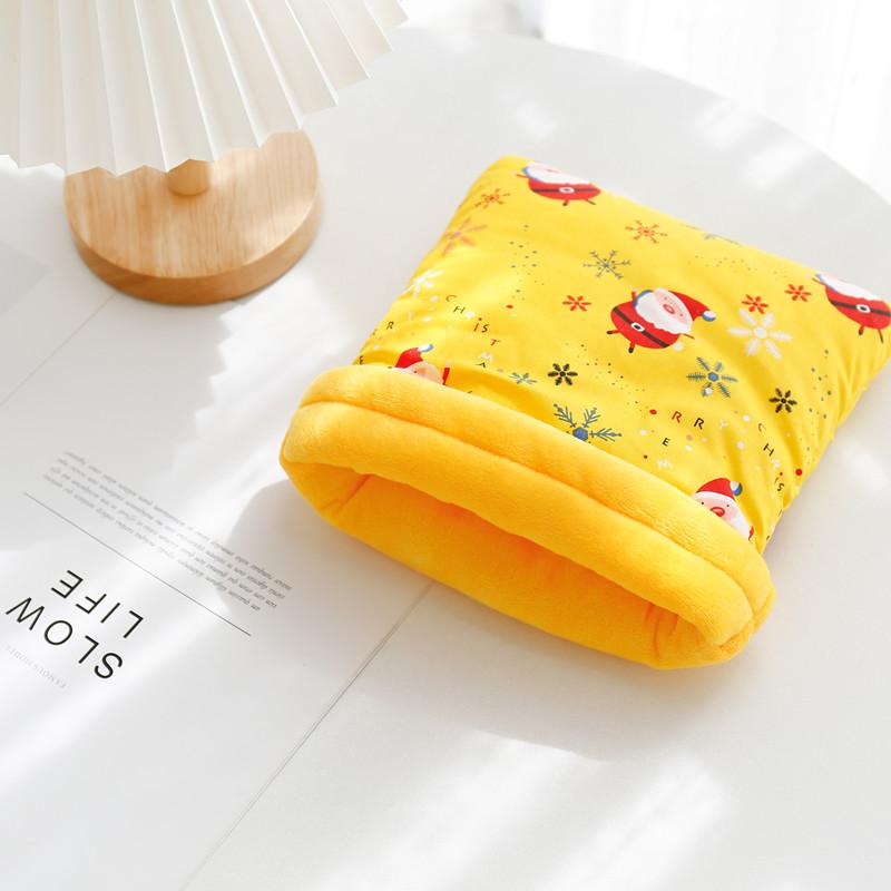 

Красочные аксессуары для маленьких домашних животных, хомяков, морская свинка, маленькое гнездо, ежик, белка, кровать для хомяка, удобный теплый дом для зимы 25 20CM