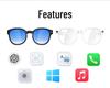 Smart Glasses WiFi 200W Camera: Anti-Shake, Photo/Video Recording, AI Translation (Model AIMB-S1)