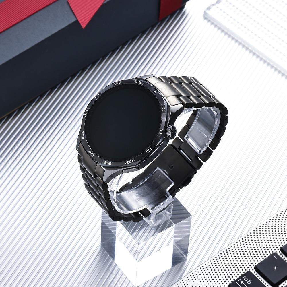 Three Beads No‑Gap Stainless Steel Watch Strap Quick Release Metal Replacement Wrist Band for Huawei Watch GT5 46mm Accessories