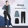 Women's Plus Size Sports Suit: New Autumn/Winter Thin Woven Running & Fitness Set