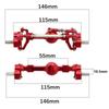 MN99S MN D90 D91 D96 MN98 MN45 CNC Metal Front and Rear Portal Axle Set 1/12 RC Car Upgrade Parts