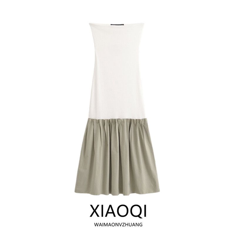 Fashion Style 2024 Summer New Women's Clothing Stylish Patchwork Midi Skirt Dress Short Skirt 0085007 063
