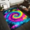 Colorful Galaxy Spiral Tie-Dye Carpet for Living Room Decoration Suitable for Use As an Anti-slip for Living Room Bedroom Sofas