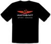 AEROFLOT SOVIET AIRLINES Russia Russia BLACK T-Shirt -292-
