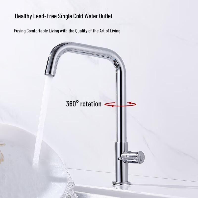 Alliance Single Cold 360° Swivel Kitchen Faucet
