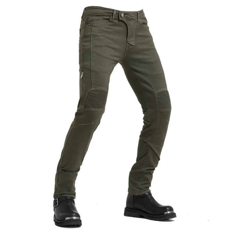 Motorcycle Jeans Men's Slim-fit Elastic Locomotive Pants, Riding Off-road Racing Anti-drop Pants
