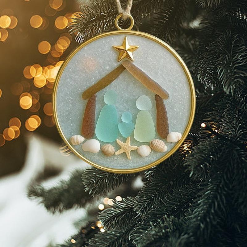 Clear Angel Figurine Hanging Decors Durable Acrylic Christmas Trees Ornament With Secure Hanging Loop