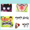 Halloween-Harry-Brille, Frühlingsbrille, Scherzbrille, runder Brillenrahmen, Clown-Nasen-Set