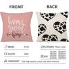 Cow Print Cushion Cover Household Decoration Linen Sofa Cushion Cover: Skin-Friendly & Breathable with Invisible Zipper