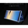 Étui à rabat miroir en cuir pour Samsung Galaxy S25 S25Ultra S25 Edge S24 S23 S22 S21 S20 Note20 10 9 8 Support Housse de téléphone Funda