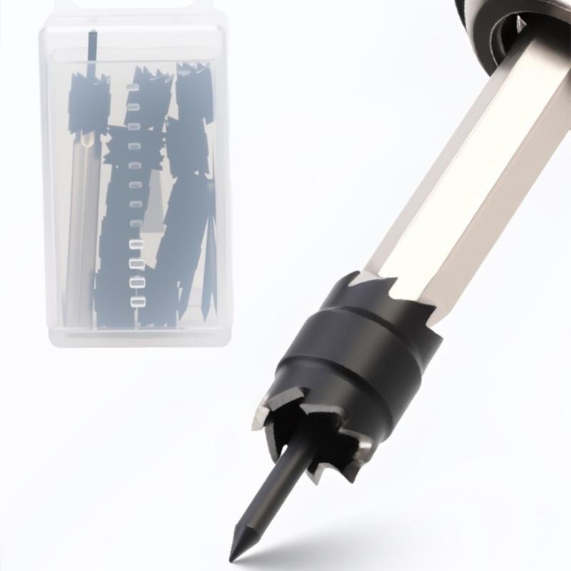 Professional Steel Iron Sheet Hole Cutter Drill Bit Set Multiple Size Multipurpose Metal Drilling Tool With Storage Case