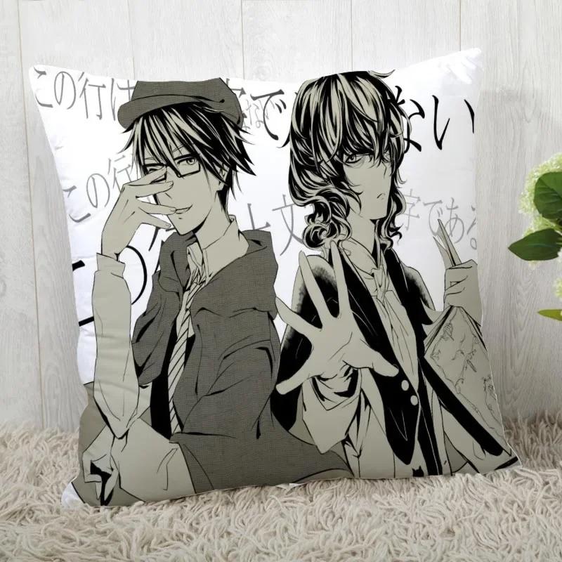 45*45 Pillow Case Bungo Stray Dogs Print For Wedding Pillow Cover Animals Pillowcases