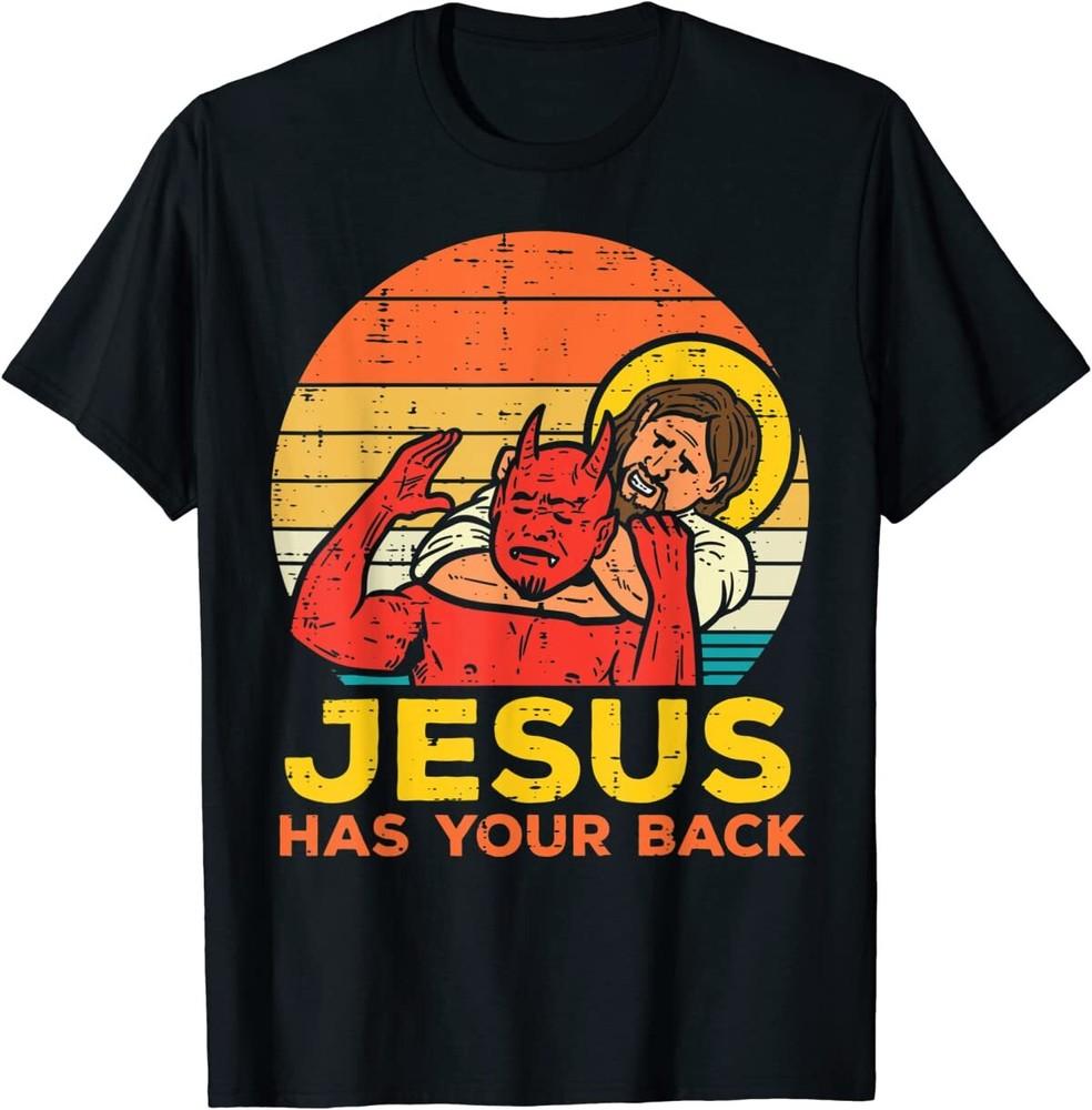 

Jesus Has Your Back Jiu Jitsu Retro Christian Men Women T-Shirt Unisex T-Shirt XXL