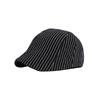 Sun Protection Cotton Striped Beret Hat For Women Spring And Summer Outdoor Casual Fashion