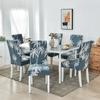 Stretchy Patterned Dining Room Chair Covers Set of 1 ,Washable Dining Chair Covers ,Great Decor for Home Hotel Party Banquet