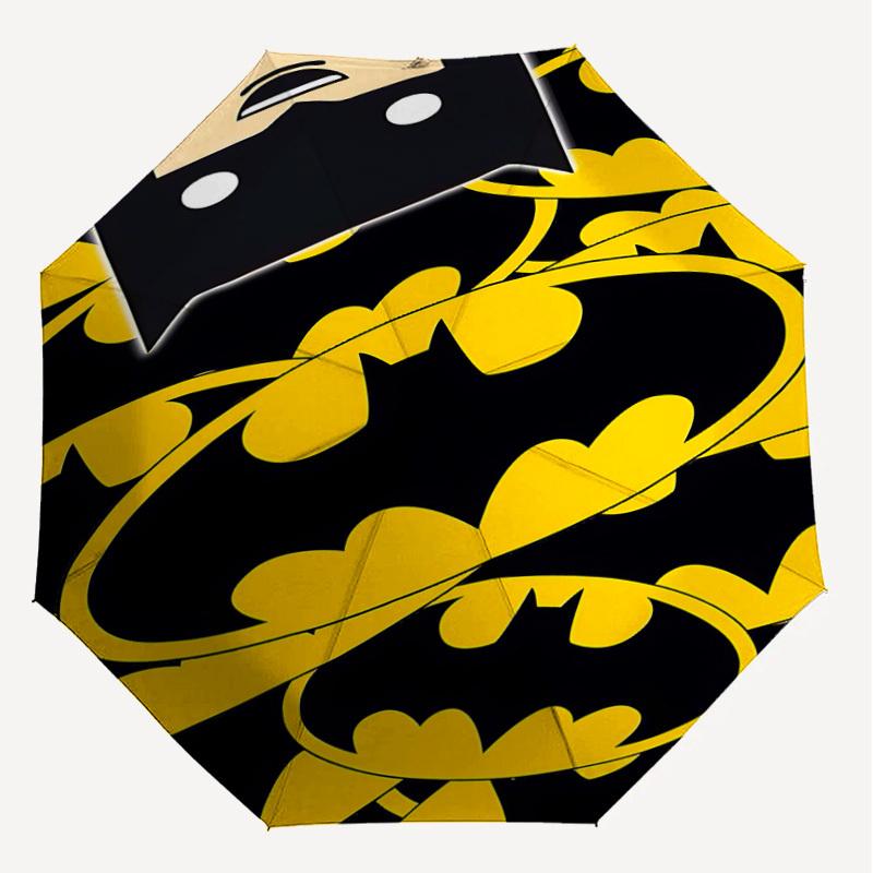 1PC Warner batman logo Automatic Open/Close Umbrella with Windproof, 72-Rib Sturdy Canopy, Durable Ribs1289A