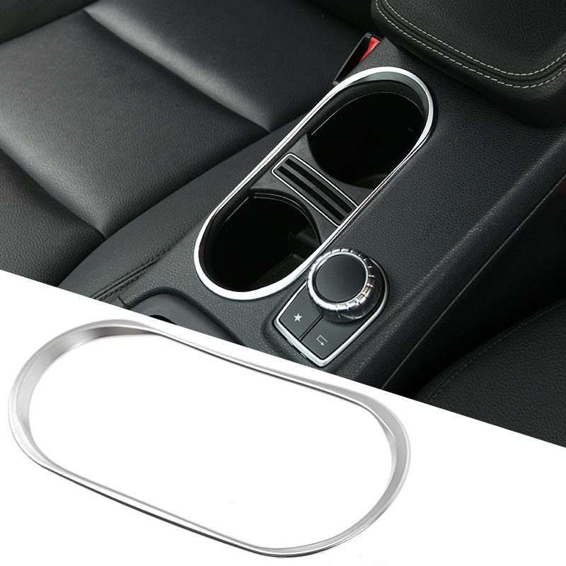 Center Control Cup Holder Cover Trim Sticker Drink Holder Frame For Mercedes Benz A GLA CLA Class W177 W176 H247 X156 C118 C117