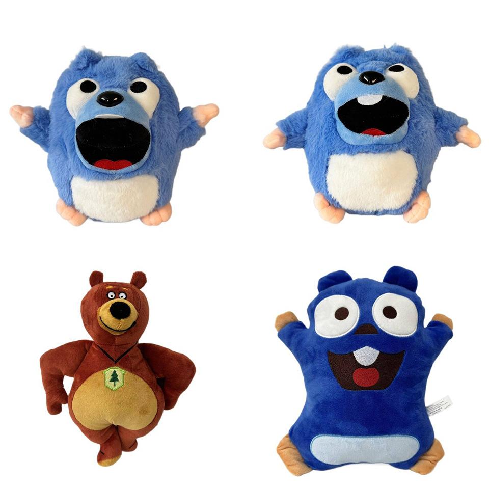 Grizzy & die Lemminge Plüschtier, Weiches und Niedliches Anime-Plüschtier, 15cm, Sammlergeschenk für Fans