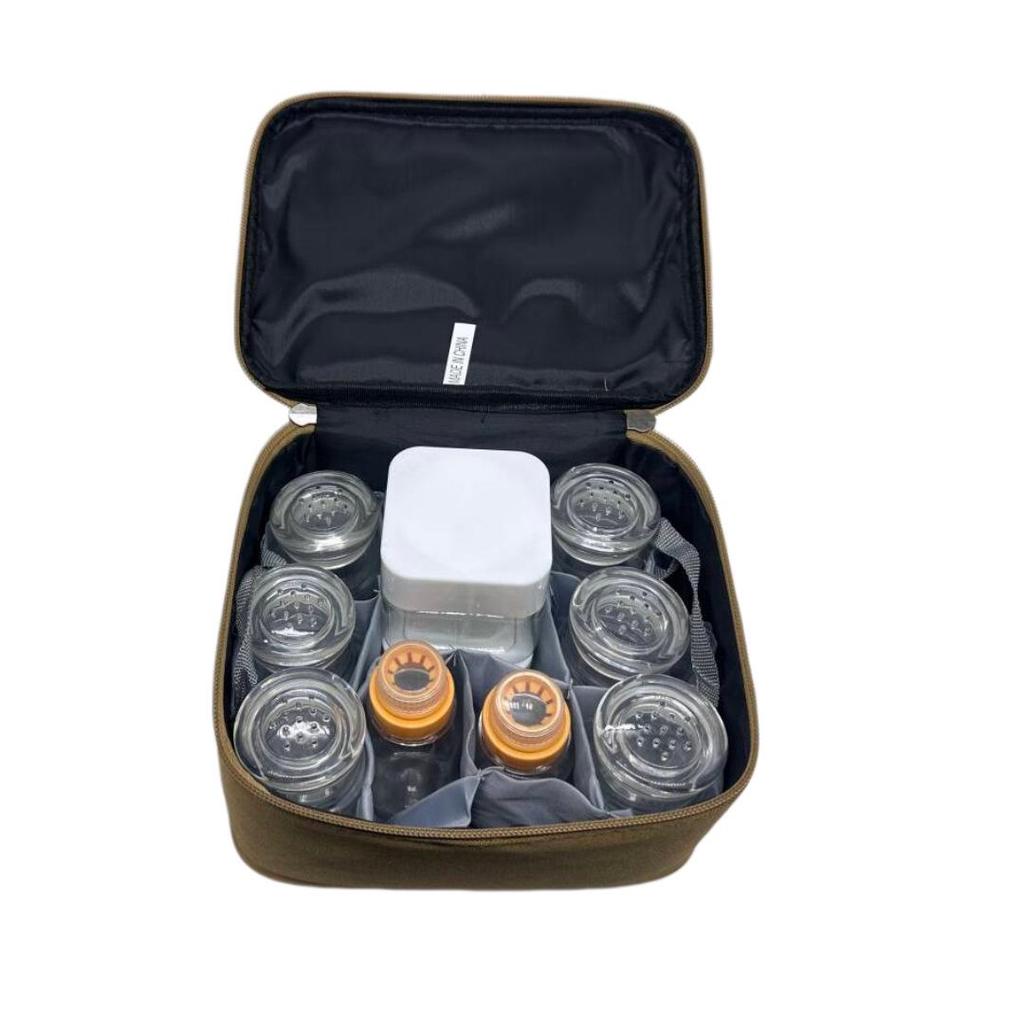 Portable Outdoor Storage Bag for Cutlery, Seasoning, Tea Set, and Cosmetics