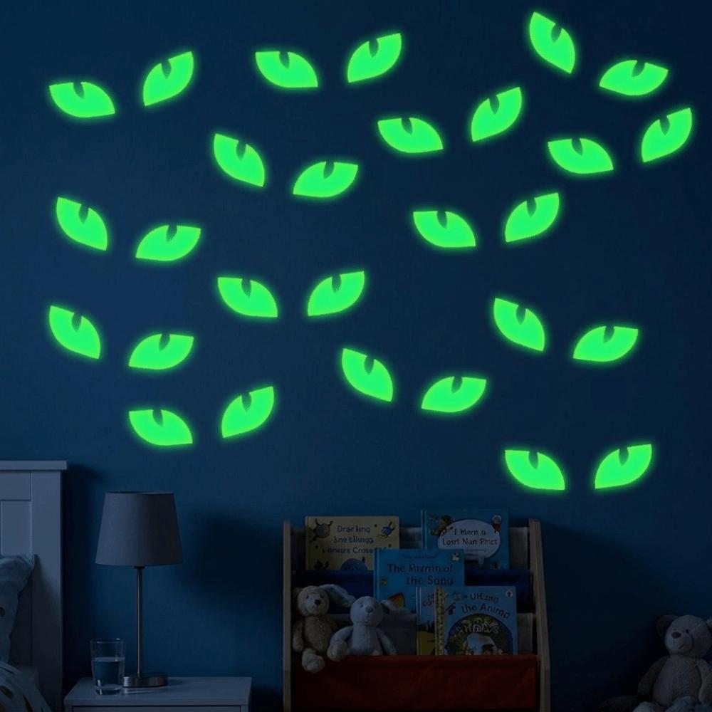 Self Adhesive Peeking Eyes Decals Non-Damaging Wall Decals Glow In The Dark Stickers Festival