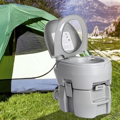 Utomhus Bärbar Toalett Camping Last 200kg Vuxna Barn Mobil Toalett Campingtoalett För Hem Sjukhus Resor Båt Grå 20L
