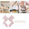 Bow-knot Silicone Spoon Holder Silicone Construction Pan Clip Rack Convenient Spoon Rest  Cooking