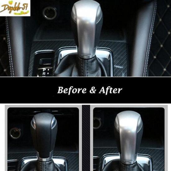 Fits For Mazda CX-3 CX-5 2016- Front Gear Shift Knob Cover Trim Silver New