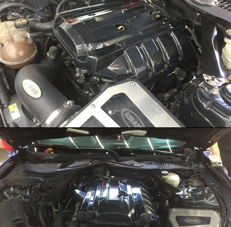 Carbon Fiber Engine Hood Cover for 2015-2022 Ford Mustang