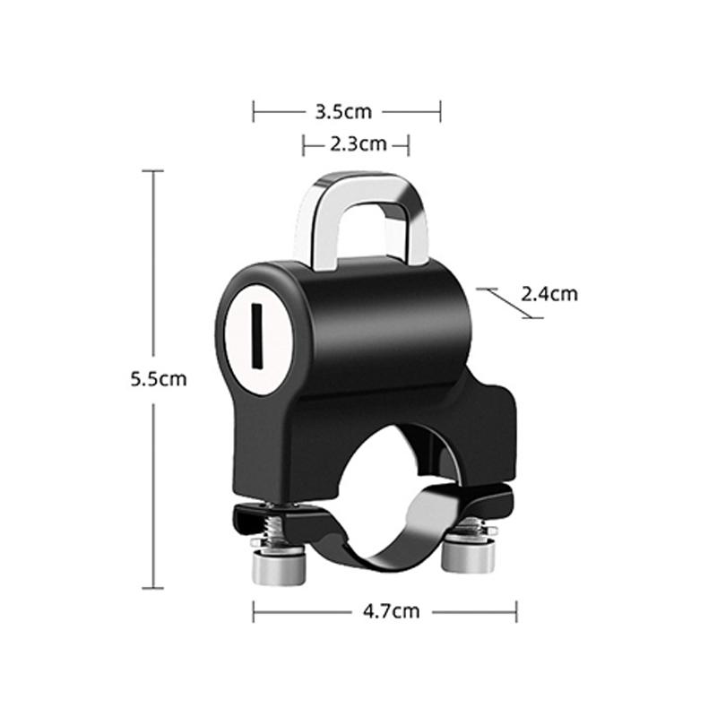 Motorcycle Helmet Lock Alloy Anti-Theft Fixed Lock Multifunction Motorcross Bicycle Storage Holder Bracket Hook Moto