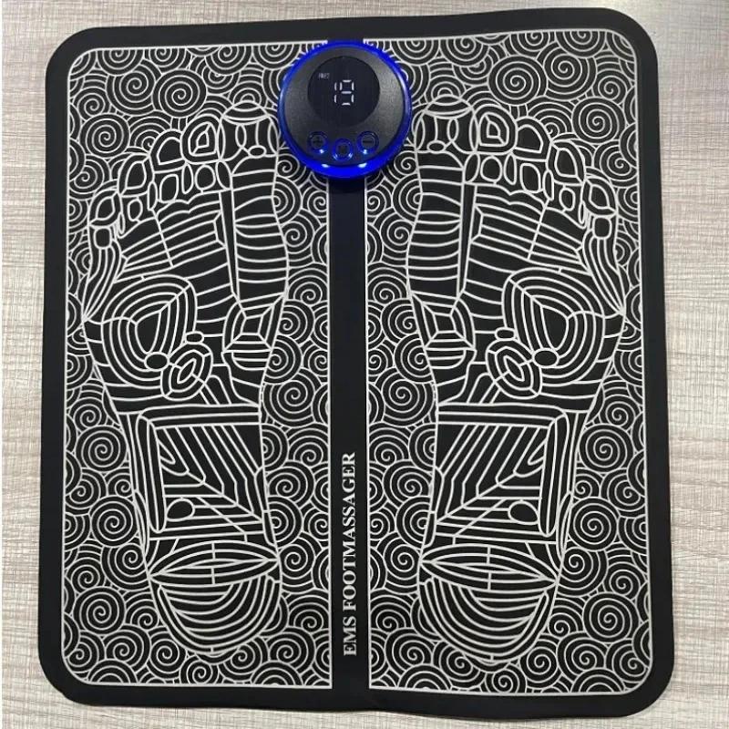 EMS Elektrisches Fußmassagegerät, Linderung von Schmerzen, Entspannung für Füße, Akupunkturpunkte, Massagematte, Schock-Muskelstimulation, verbessert die Durchblutung