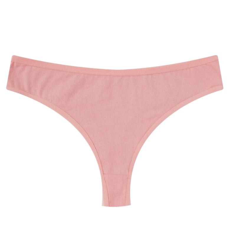 Dámské bavlněné kalhotky jednobarevné Sexy kalhotky Prodyšné spodní prádlo Nadměrná velikost L-2XL