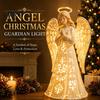 Prayer Angel Statue Decoration Guardian Figurine with Warm LED Light for Christmas Decor, Praying Inspirational Gifts Women Tabletop Night Lamp