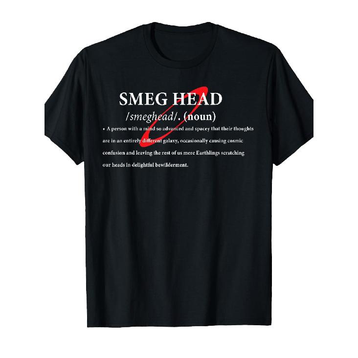 Meaning of a Smeg Head Humorous Red Dwarf T-Shirt S чёрный
