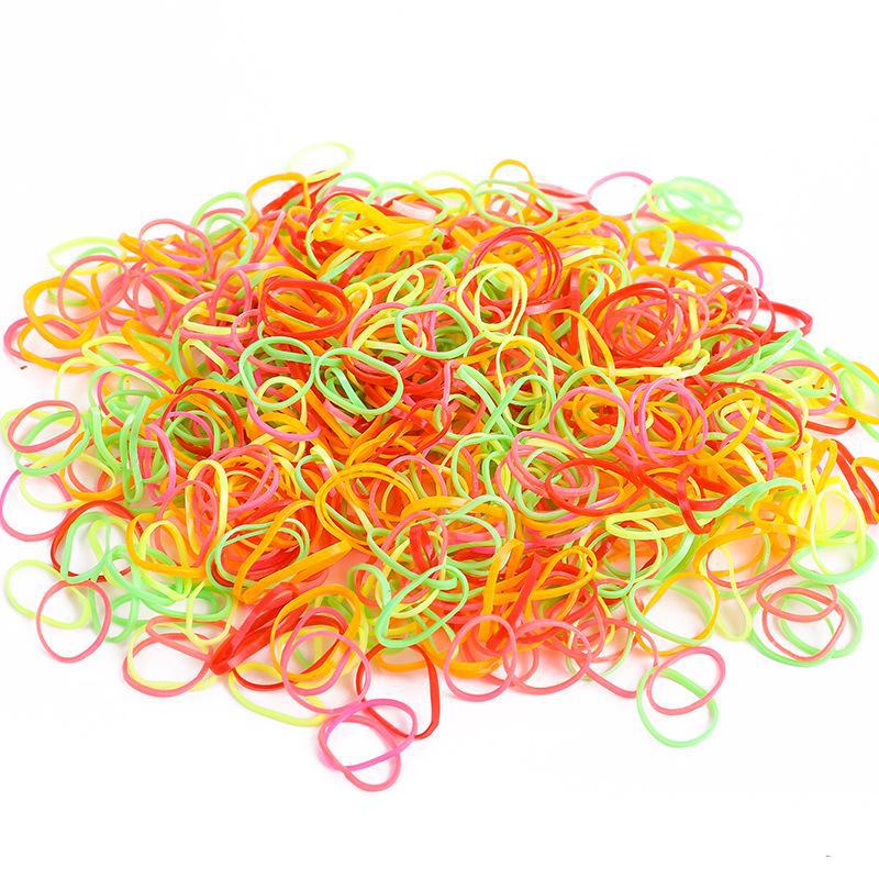 Black Thick Elastic Hair Bands: No-Damage Hair Ties for Women & Kids