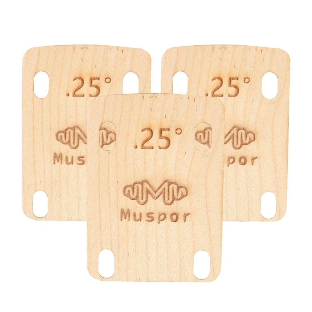 3 ks náhradní podložky na krk kytary 0,25 0,5 1 stupeň dřevěné podložky na krk kytary pro basovou kytaru