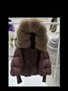 European winter new raccoon big fur collar hooded down jacket women's medium and long thickened warm knitted sleeve jacket