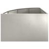 Corner Planter Silver 60 X 60 X 35 Cm Stainless Steel