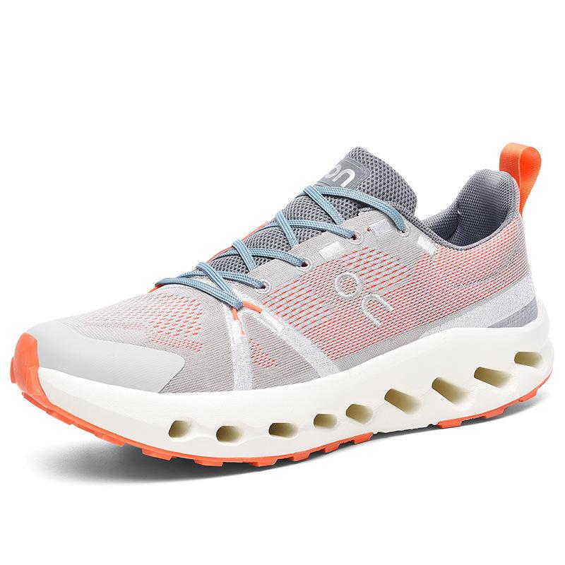Tênis esportivos da moda com sola grossa, tênis de corrida leves e respiráveis com cabedal em trama fly, tênis esportivos para meninos e meninas