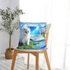 Computer Cat Frutiger Aero Square Pillow Cases  Cushion Covers Customized Zipper Decorative Pillowcover for Home 45*45cm