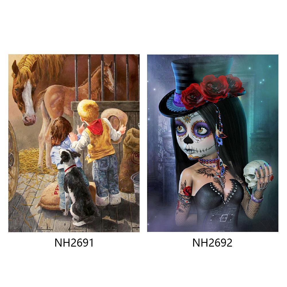 Kit Peinture Diamants 5D 'Mont Saint Michel' – 40x50 Cm – Loisir Créatif Adultes & Enfants (+6 Ans) - 12