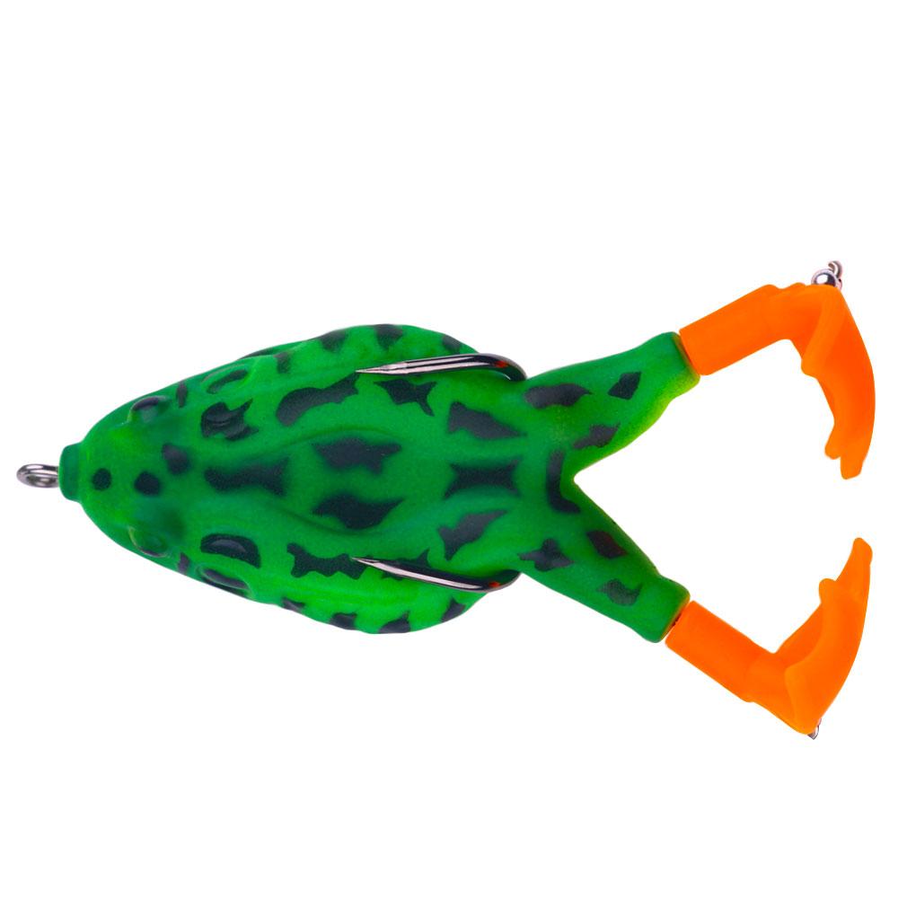 1pcs/10pcs/Floating Topwater Frog Lure Bass Trout Fishing Lures Kit Set Realistic Prop Frog Soft Swimbait Floating Bait with Weedless Hooks