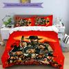 3-delige Red Dead Redemption patroon beddengoedset dekbedovertrekset bevat dekbedovertrek & kussenslopen, perfecte slaapkamerdecoratie voor alle seizoenen & cadeau